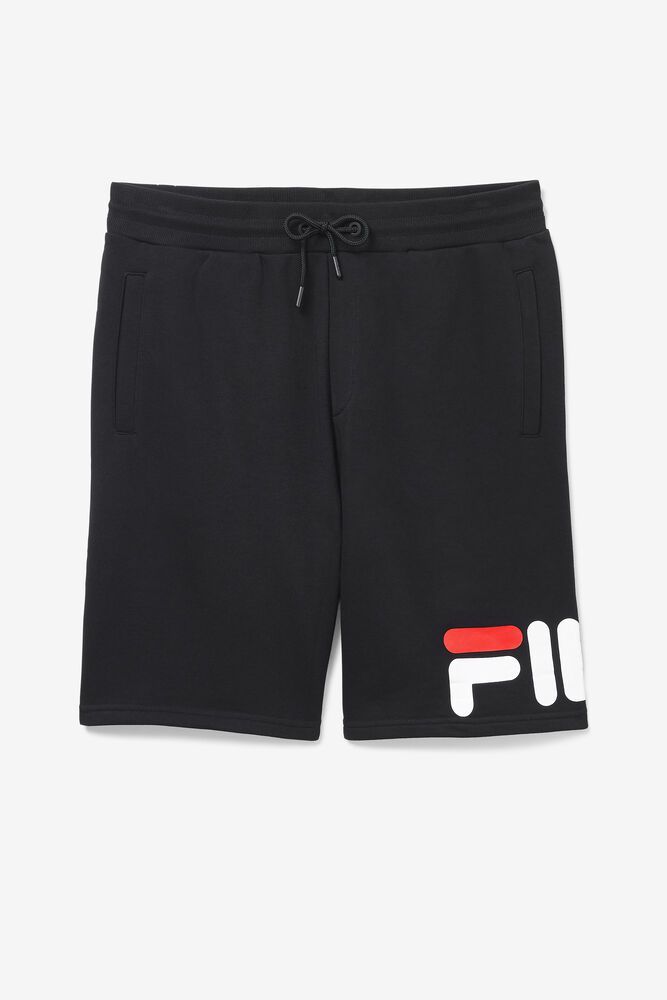 Fila Shorts Mens Black Zeshawn - Ireland 23047-POCZ